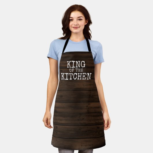Rustic Funny King of the Kitchen Schort (Gedragen)
