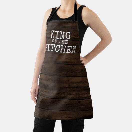 Rustic Funny King of the Kitchen Schort (Insitu)