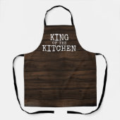 Rustic Funny King of the Kitchen Schort (Voorkant)