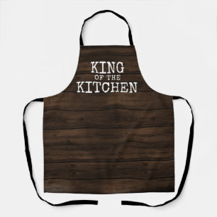 Rustic Funny King of the Kitchen Schort