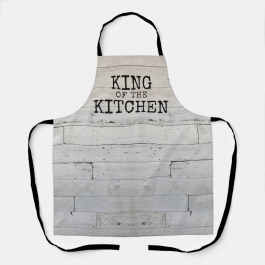 Rustic Funny King of the Kitchen Schort (Voorkant)