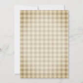 Rustic Funny Thanksgiving Dinner Turkey Pset Kaart (Achterkant)