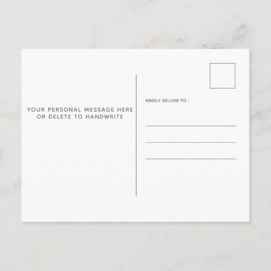 Rustic Funny We hebben nieuwe Home Dog Pet Moving Aankondigingskaart (Achterkant)