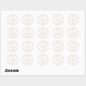 Rustic Future de heer Mrs Coffee Return Ronde Sticker (Vel)