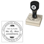 Rustic Future de heer Mrs Round Return Rubberstempel (Gestempeld)