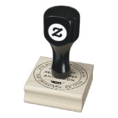 Rustic Future de heer Mrs Round Return Rubberstempel (Stempel)