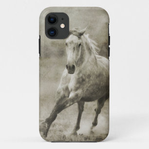 Rustic Galloping Andalusiaanse paarden iPhone 11 Hoesje