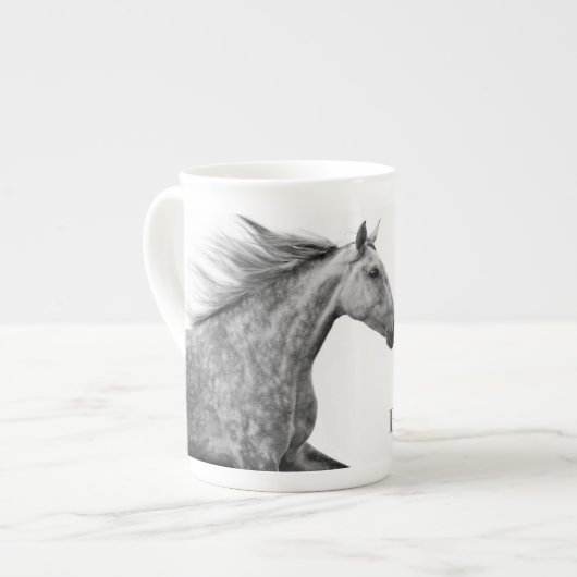 Rustic Galloping Andalusiaanse paarden Porselein Kop (Links)
