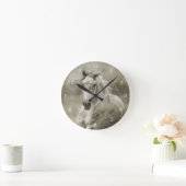Rustic Galloping Andalusiaanse paarden Ronde Klok (Huis)