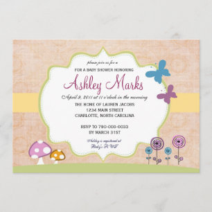 Rustic Garden Baby shower Uitnodiging