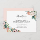 Rustic Garden Bloemen bruiloft details Receptie Informatiekaartje (Voorkant / Achterkant)