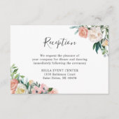 Rustic Garden Bloemen bruiloft details Receptie Informatiekaartje (Voorkant)