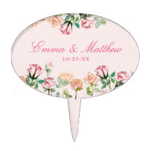 Rustic Garden Boho Chic Waterverf Pink Wedding