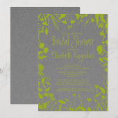 Rustic Garden Bridal Shower Invitations Kaart (Voorkant / Achterkant)