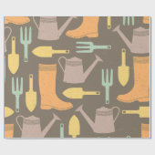 Rustic Garden Charm Wrapping Paper Cadeaupapier (Vlak)