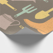 Rustic Garden Charm Wrapping Paper Cadeaupapier (Hoek)