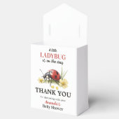 Rustic Garden Daisy Little Ladybug Baby Shower  Bedankdoosjes (Geopend)