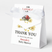 Rustic Garden Daisy Little Ladybug Baby Shower  Bedankdoosjes (Voorkant Zijde)