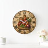 Rustic Garden Harvest Vegetable Farmhouse Kitchen Grote Klok (Huis)
