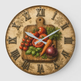 Rustic Garden Harvest Vegetable Farmhouse Kitchen Grote Klok