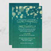 Rustic Garden Light Wedding Invitations Kaart (Voorkant / Achterkant)