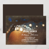 Rustic Garden Lights Lantaarns vrijgezellenfeest U Kaart (Voorkant / Achterkant)