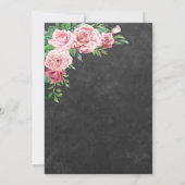 Rustic Garden Summer Chalkboard Housewarming Bbq Kaart (Achterkant)