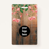 Rustic Garden Tour Badge Ticket Pass (Achterkant)