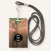 Rustic Garden Tour Badge Ticket Pass (Achterkant met draagriem)