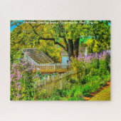 Rustic Garden West Virginia. Kerstbegroetingen Legpuzzel (Horizontaal)