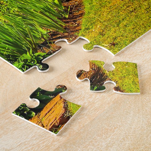 Rustic Garden West Virginia. Kerstbegroetingen Legpuzzel (Zijkant)