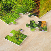 Rustic Garden West Virginia. Kerstbegroetingen Legpuzzel (Zijkant)