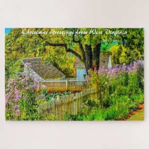 Rustic Garden West Virginia. Kerstgroeten Ji Legpuzzel