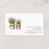 Rustic Gardener Wildflowers Visitekaartje (Achterkant)