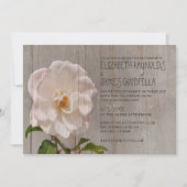 Rustic Gardenia Wedding Invitations Kaart (Voorkant)