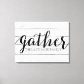 Rustic Gather - Verzendhout met aangepaste reeks Canvas Afdruk (Voorkant)
