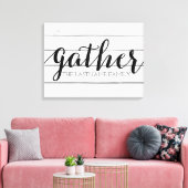 Rustic Gather - Verzendhout met aangepaste reeks Canvas Afdruk (Insitu (Woonkamer))