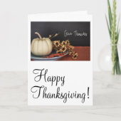 Rustic geeft Bedankt een gelukkige feestdag Feestdagen Kaart (Voorkant)