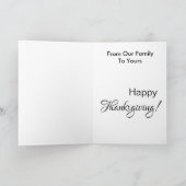 Rustic geeft Bedankt een gelukkige feestdag Feestdagen Kaart (Binnen)