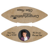 Rustic Gefeliciteerd Afstudeerder Afstuderen foto American Football (Panelen)