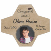 Rustic Gefeliciteerd Afstudeerder Afstuderen foto Voetbal (Enkel)