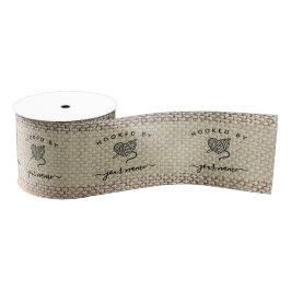 Rustic gehaakt door op maat gesneden en genaaid ha grosgrain lint