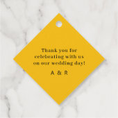 Rustic geïllustreerd middel om te worden bedankjes labels (Achterkant)