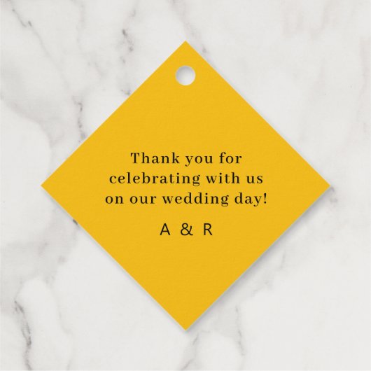 Rustic geïllustreerd middel om te worden bedankjes labels (Achterkant)