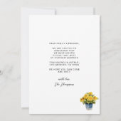 Rustic Gele Bloemendeur We Zijn Verhuisd Verhuizen Aankondiging (Achterkant)