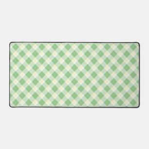 Rustic gele en groene picknickstijl pluche bureaumat