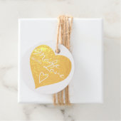 Rustic gemaakt met Love Heart Symbol Kraft Paper Bedankjes Labels (Met doos)