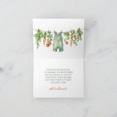 Rustic Gender Neutral Little Sprout Baby Shower Bedankkaart (Binnen)