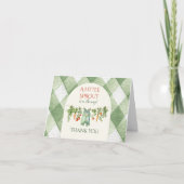 Rustic Gender Neutral Little Sprout Baby Shower Bedankkaart (Voorkant)
