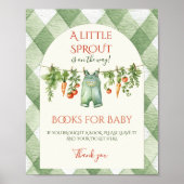 Rustic Gender Neutral Sprout Baby Shower Game Poster (Voorkant)